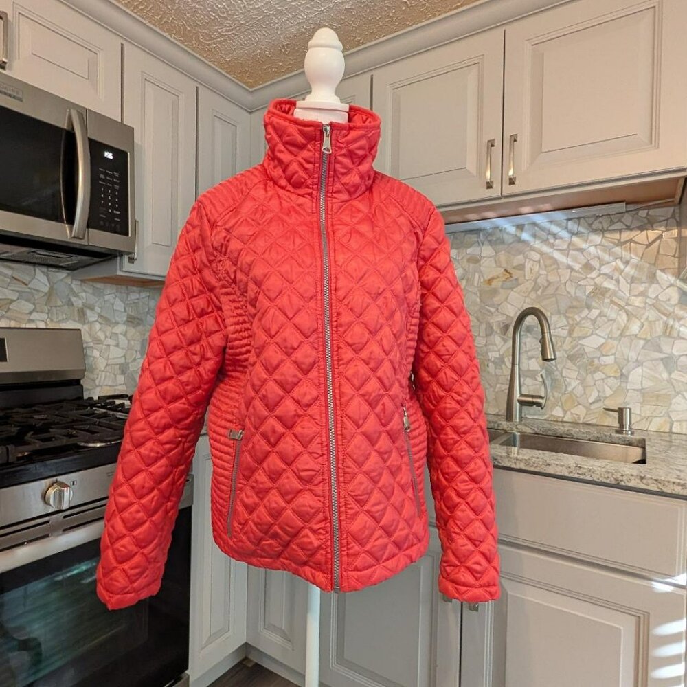 Marc New York, Andrew Mar Quilted Jacket, XL, Red, Long Sleeve Puffer Jacket